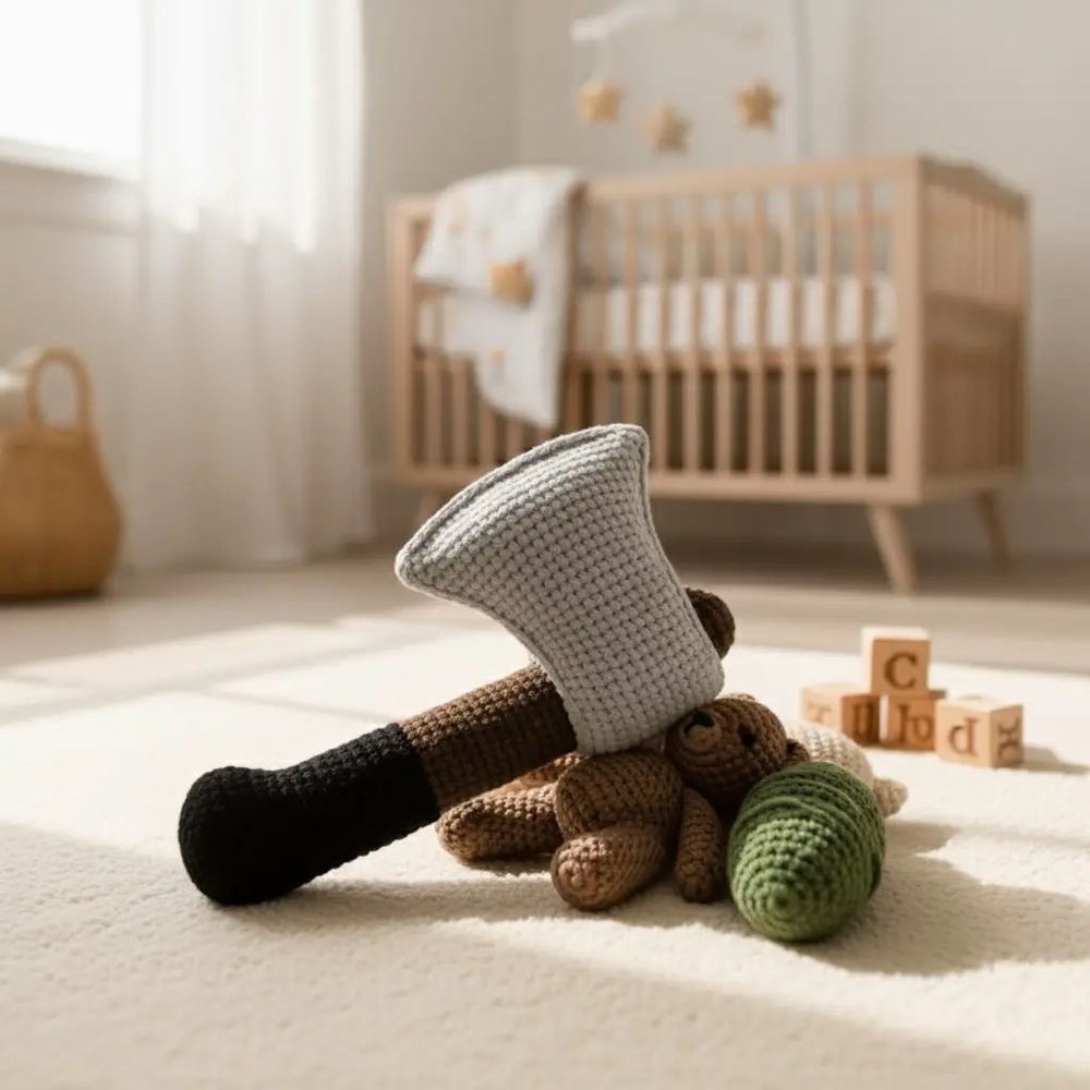 Crochet Toy Axe